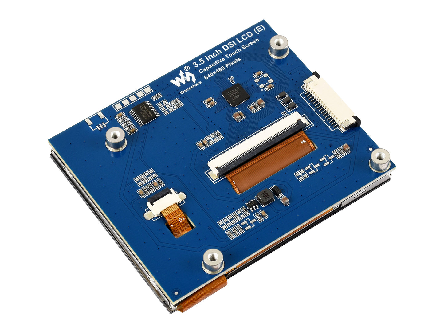 3.5inch DSI Capacitive Touch Display, 5-Point Touch, 640 × 480 Pixels, IPS Display Panel, Supports Raspberry Pi Series Boards