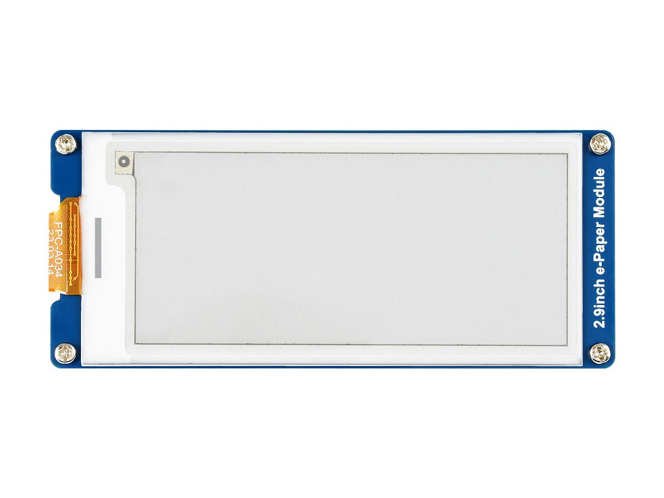 2.9inch E-Paper Display (G), E-ink Display, 296x128, Red/Yellow/Black/White, SPI Interface