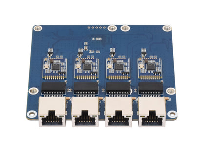 PCIe TO 4-Ch Gigabit / 2.5G ETH Board (B) For Raspberry Pi 5, Supports Raspberry Pi OS, Driver-Free, Plug And Play