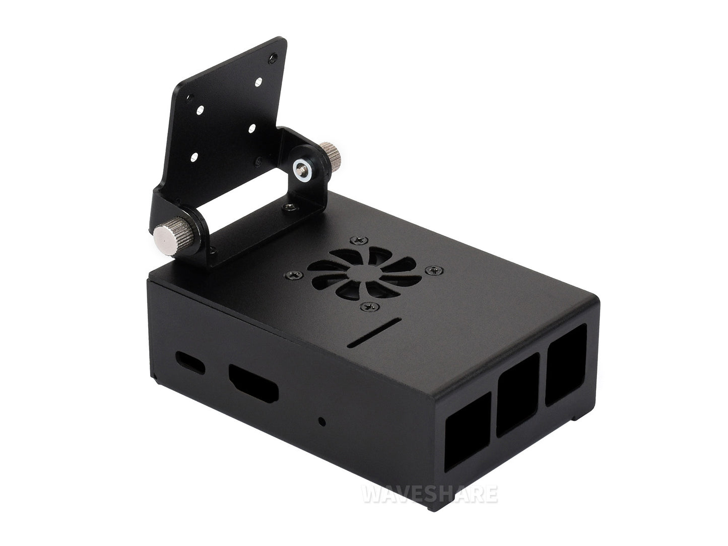 Aluminum Alloy Cooling Case For VisionFive2 Lite, Comes With Heatsink And Cooling Fan, With Camera Holder, Supports Installing IMX219 Series Camera Modules