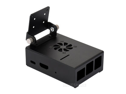 Aluminum Alloy Cooling Case For VisionFive2 Lite, Comes With Heatsink And Cooling Fan, With Camera Holder, Supports Installing IMX219 Series Camera Modules
