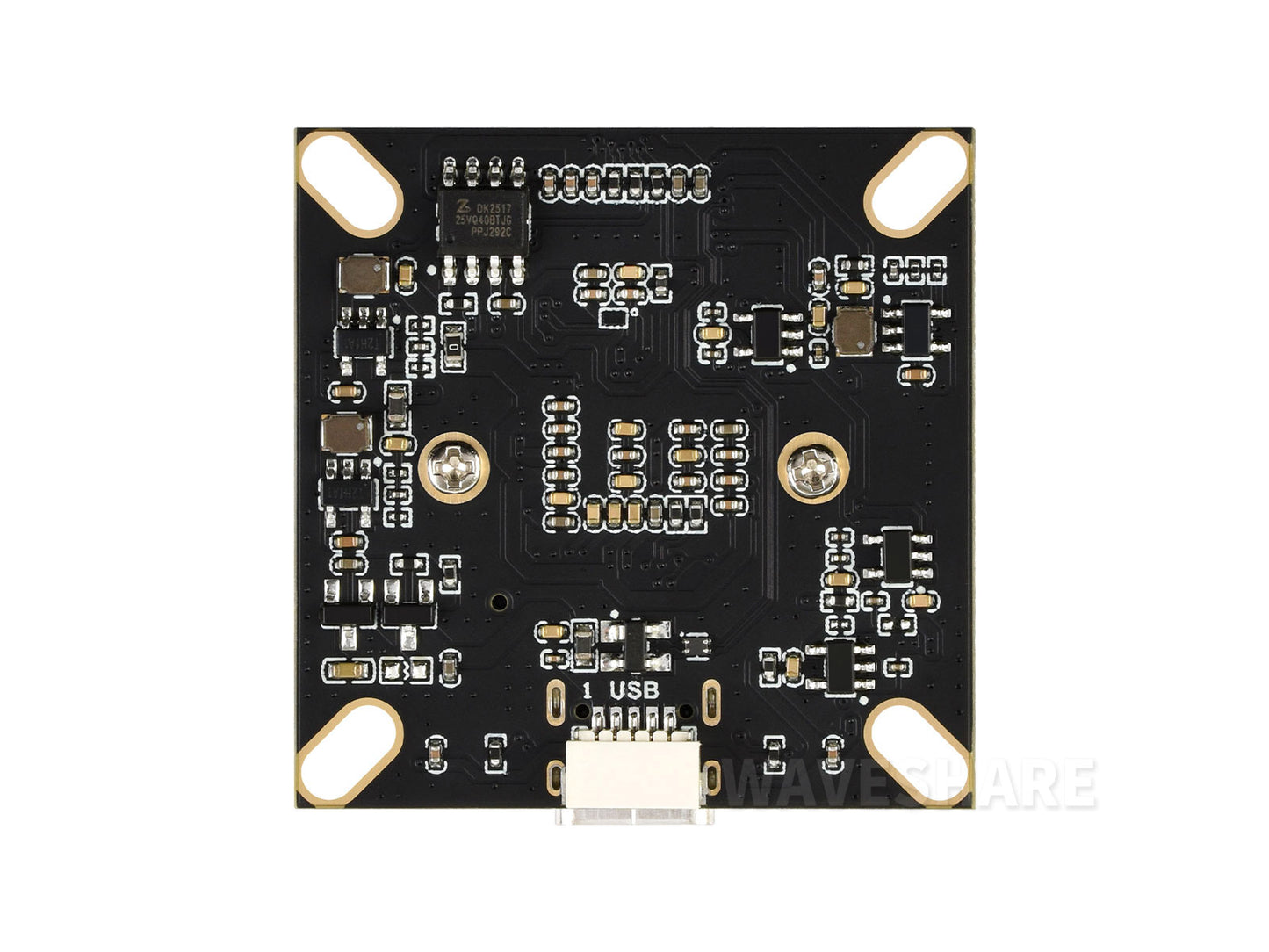IMX415 8MP High-resolution USB Camera Module, IMX415 Sensor Chip, USB2.0 Port, Onboard Dual Microphones, Distortion-free