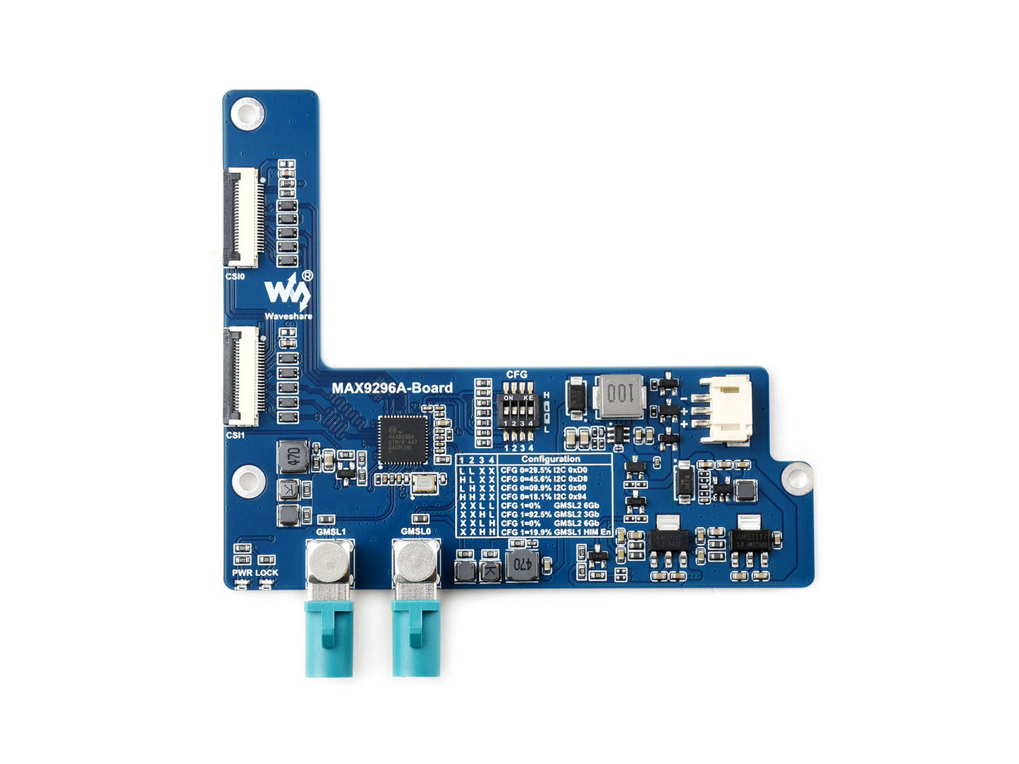 2-Ch GMSL Camera Adapter Board, Equipped With MAX9296A Deserializer, High-Speed And Low-Latency Serial Transmission, Compatible With Raspberry Pi 5 and Jetson Orin Nano/NX