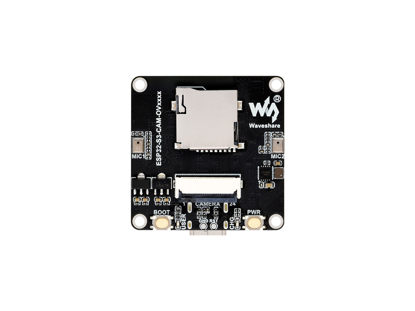 ESP32-S3 AIoT Camera Development Board, Integrated Audio Input And Output Module, Supports Connecting External Display, Image Capture & Recognition And AI Speech Interaction Support
