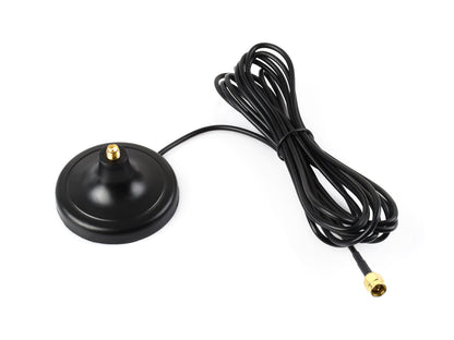 SMA Magnetic Mount Antenna Base, SMA Connector, 3m Coaxial Cable, Compatible With Multiple GNSS Positioning Modules