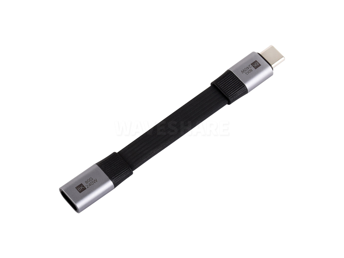 USB4 V2.0 Full-featured Type-C Short Extension Cable, 80Gbps Data Transfer, Supports 90° Bending, Flexible TPE Jacket, 8K At 60Hz HD Video Transmission