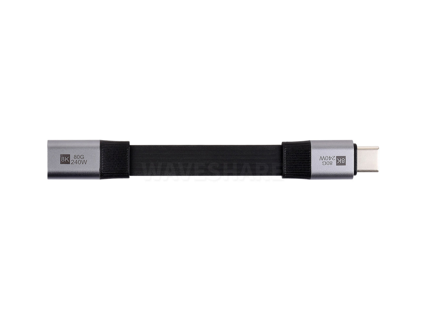 USB4 V2.0 Full-featured Type-C Short Extension Cable, 80Gbps Data Transfer, Supports 90° Bending, Flexible TPE Jacket, 8K At 60Hz HD Video Transmission