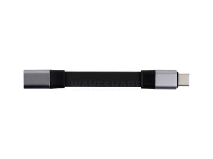 USB4 V2.0 Full-featured Type-C Short Extension Cable, 80Gbps Data Transfer, Supports 90° Bending, Flexible TPE Jacket, 8K At 60Hz HD Video Transmission