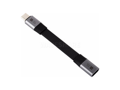 USB4 V2.0 Full-featured Type-C Short Extension Cable, 80Gbps Data Transfer, Supports 90° Bending, Flexible TPE Jacket, 8K At 60Hz HD Video Transmission