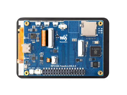 RP2350 3.5inch LCD Display Development Board, 320 × 480 Resolution, 65K Color, Dual-core And Dual-architecture, Onboard Camera Interface