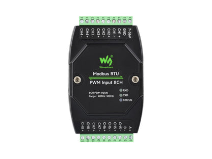 Industrial 8-Ch PWM Input Module, Modbus RTU Protocol, Isolated RS485 Interface, Supports Frequency And Duty Cycle Acquisition, With Various Isolation And Protection Circuits