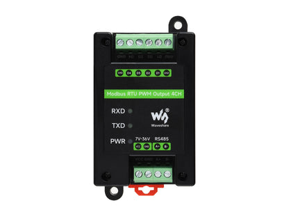 Industrial 4-Ch PWM Output Module, Modbus RTU Protocol, Isolated RS485 Interface, Adjustable Frequency and Duty Cycle, With Various Isolation And Protection Circuits