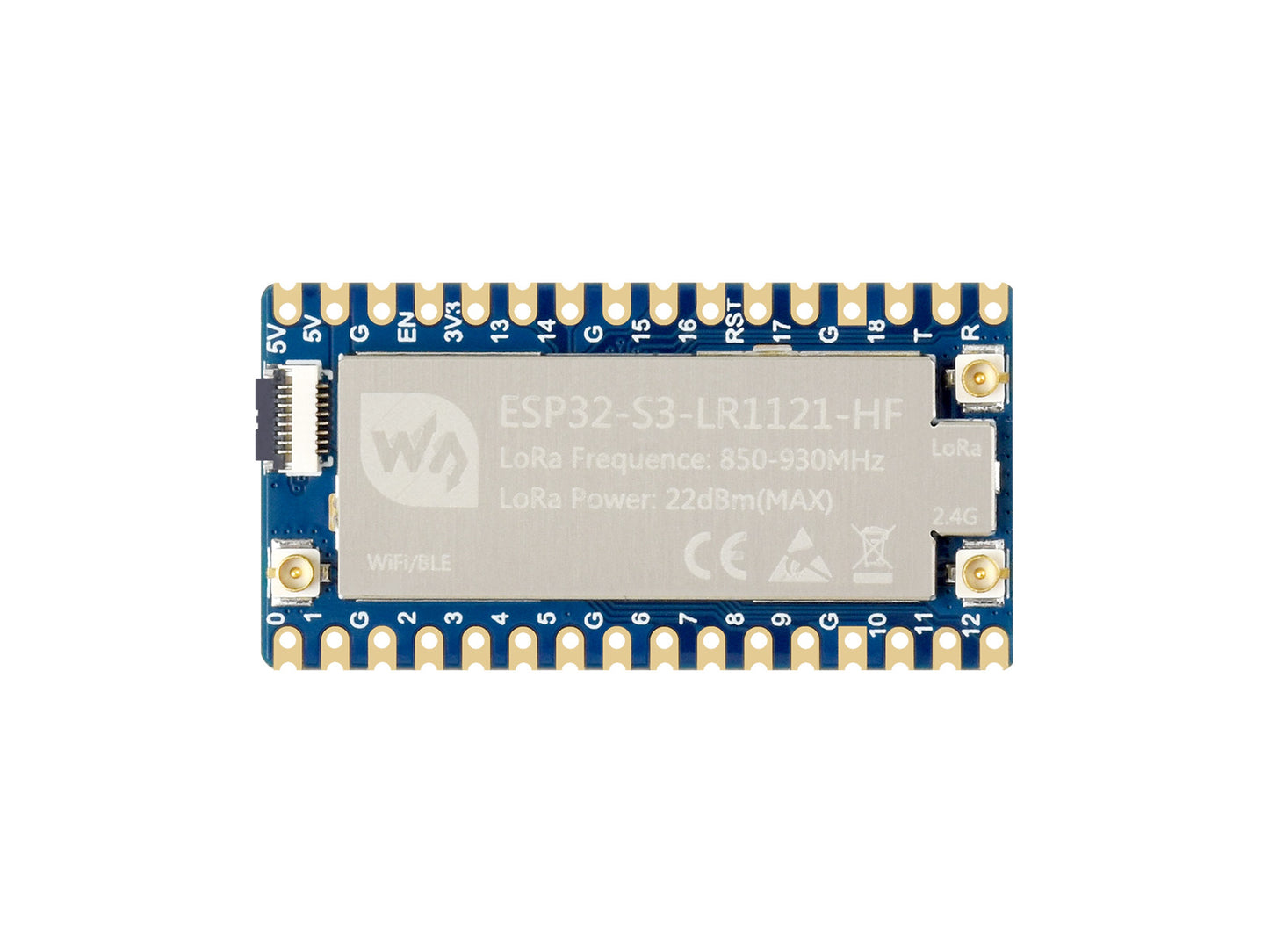 ESP32-S3 LoRa Development Board, Integrates LR1121 Third-generation RF Chip, Supports Sub-GHz/2.4GHz LoRa Wireless Communication