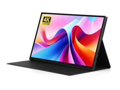 EU Plug  Luckfox 14inch 4K Portable Touch Monitor With Magnetic Protective Case 3840  2160 Resolution HDR Support IPS Panel Optical Bonding 10-Point Touch