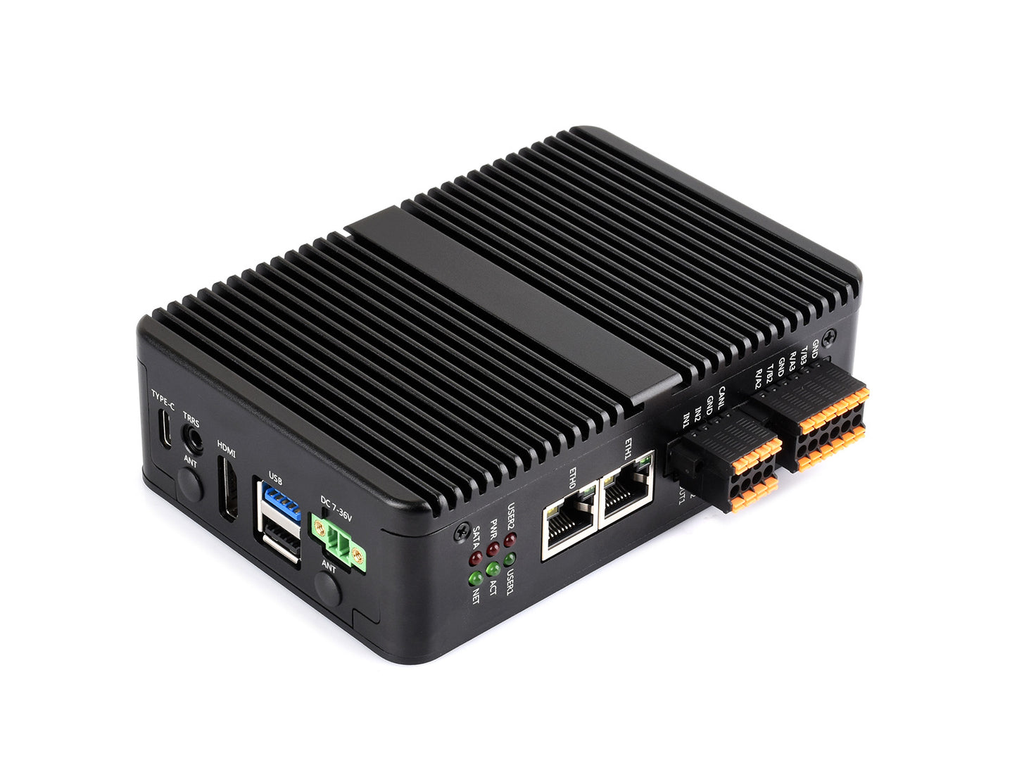 Gigabit/2.5G Dual Ethernet Industrial Computer Based On Raspberry Pi CM5, Supports 4K Display Output And 4G / 5G Module, Suitable For All Variants Of Compute Module 5