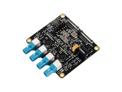 4-Ch GMSL Camera Adapter Board, Equipped With MAX9296 Deserializer, High-Speed And Low-Latency Serial Transmission, Compatible With Raspberry Pi 5