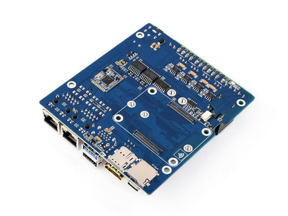 Gigabit/2.5G Dual Ethernet Multi-Function Expansion Board Based On Raspberry Pi CM5 (NOT included), Supports RS485 Industrial Communication, 4G / 5G Module And 4K Display Output