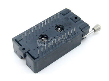 DIP 24 Pin ZIF Socket (ARIES Black), Test & Burn-in Socket
