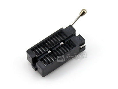 DIP 24 Pin ZIF Socket (ARIES Black), Test & Burn-in Socket