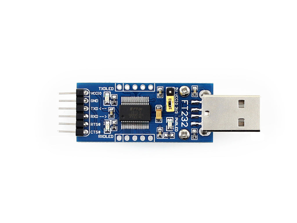 FT232 USB UART Board (Type A), USB To TTL (UART) Communication Module