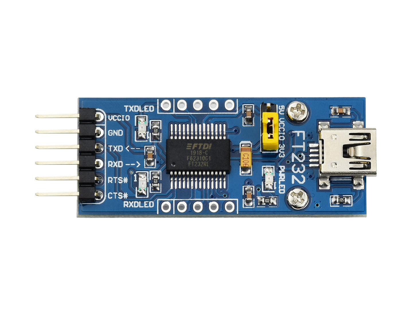 FT232 USB UART Board (mini), USB To TTL (UART) Communication Module